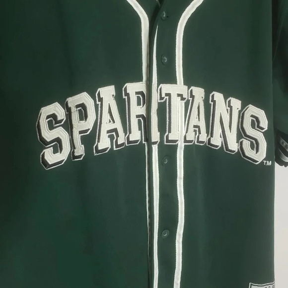 Spartans Steve & Barry's Michigan State Football Green/White  Jersey,XXL. - Picture 5 of 6